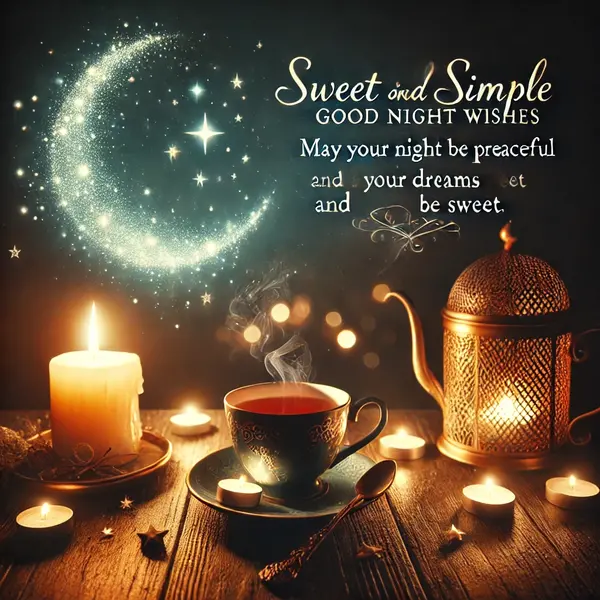 Sweet and Simple Good Night Wishes