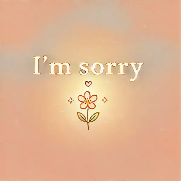 Sweet and Simple Apologies